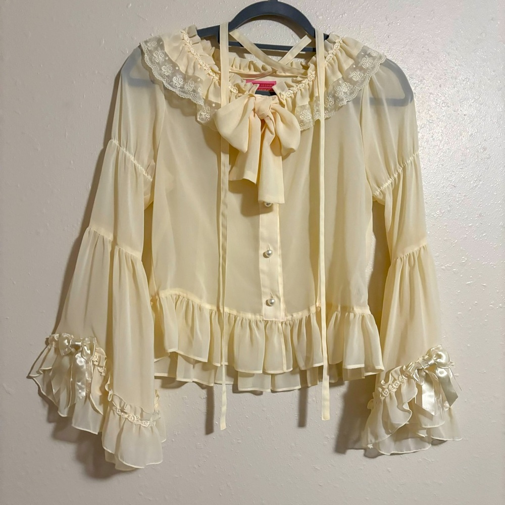 Baby the Stars Shine Bright Sheer Princess Sleeve Lolita Blouse
